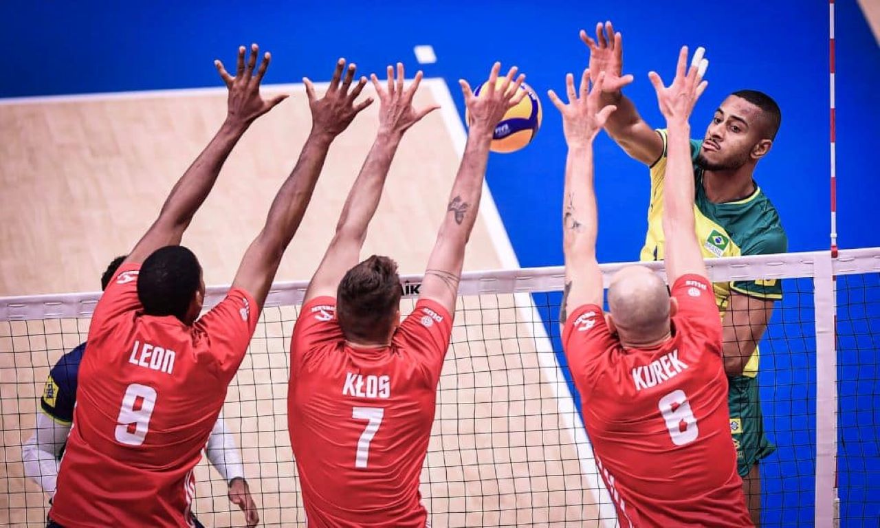 Quinta-feira (20) - Brasil x Polônia nas quartas da Liga das Nações de vôlei masculino